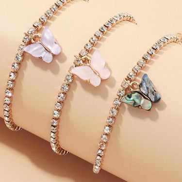 Small Butterfly Pendant Anklet